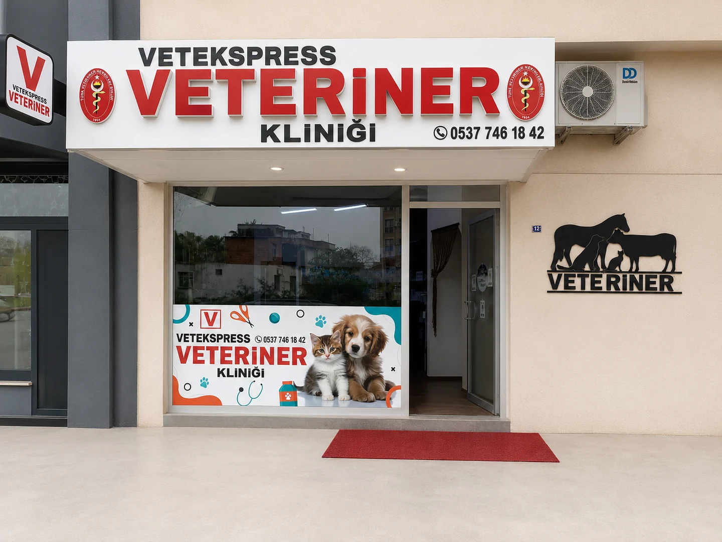 VetEkspress Veteriner Kliniği Menemen dış cephe görünümü