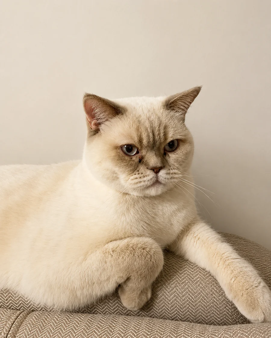 Evde dinlenen kedi