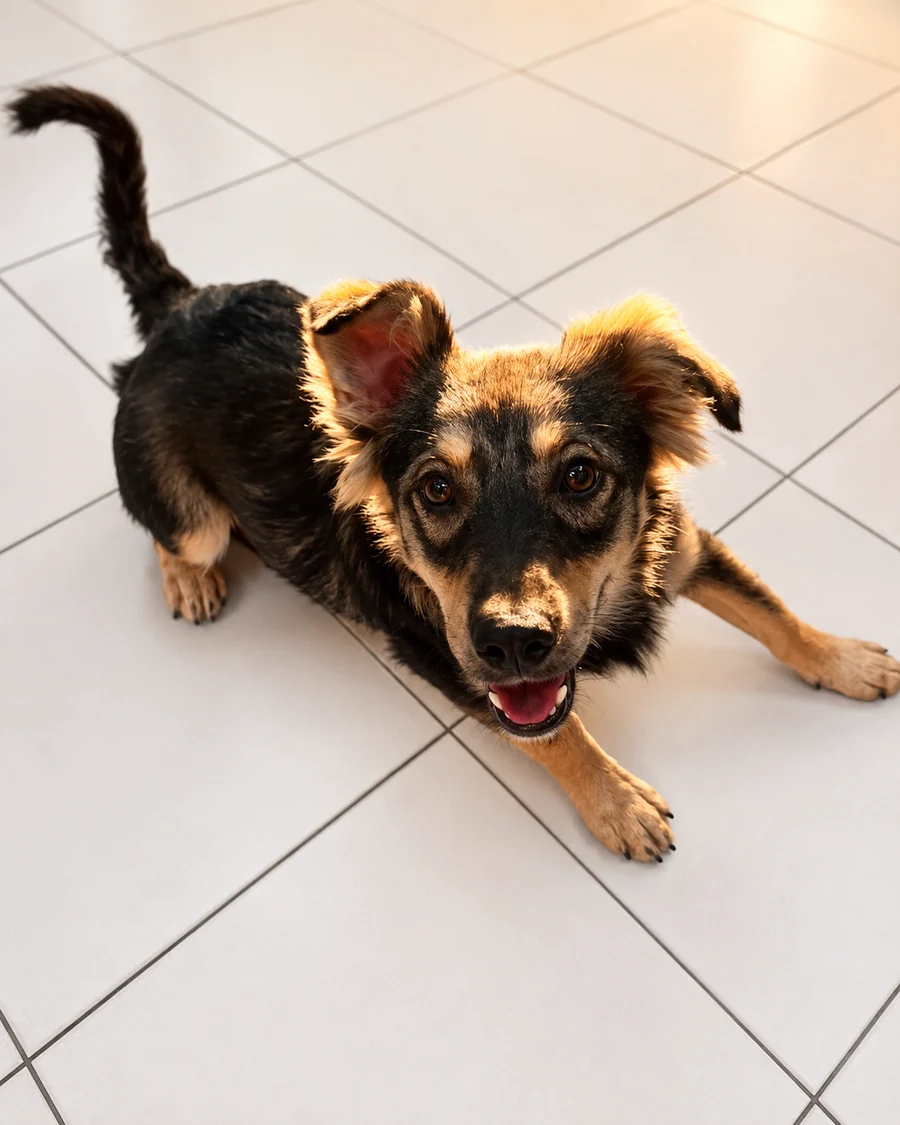 Klinik ortamında köpek